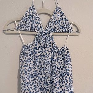 sky to moon - mini dress with cut-outs